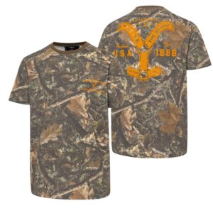 Stars & Stripes Yellowstone Ride for the Brand camo T-krekls