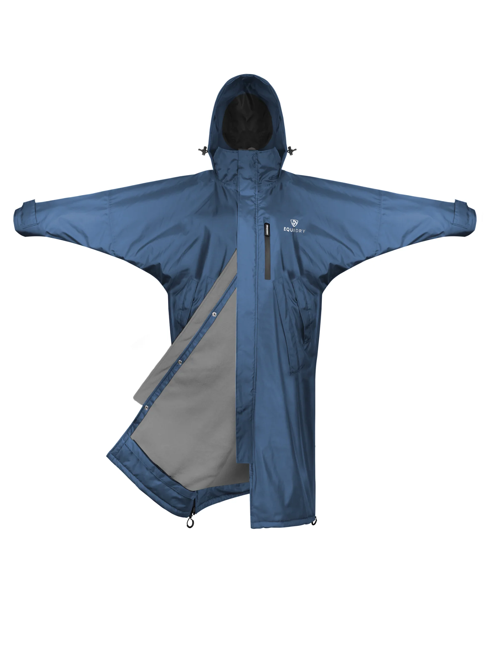 Equidry Evolution Thick fleece Steel blue/charcoal mētelis