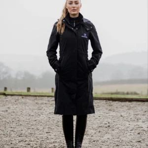 Equidry Aura black raincoat